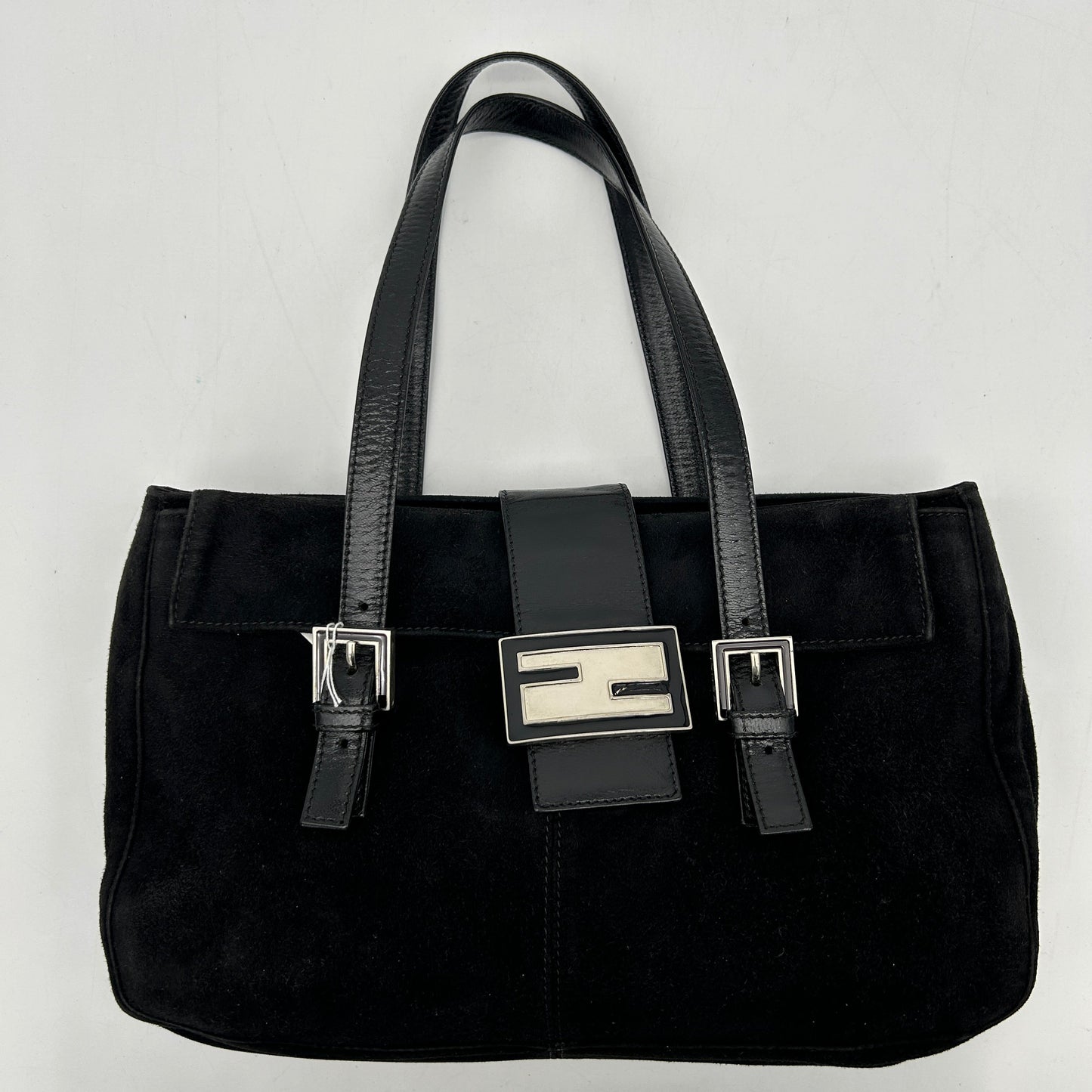 Preloved Fendi Baguette Suede Tote YVEAE485