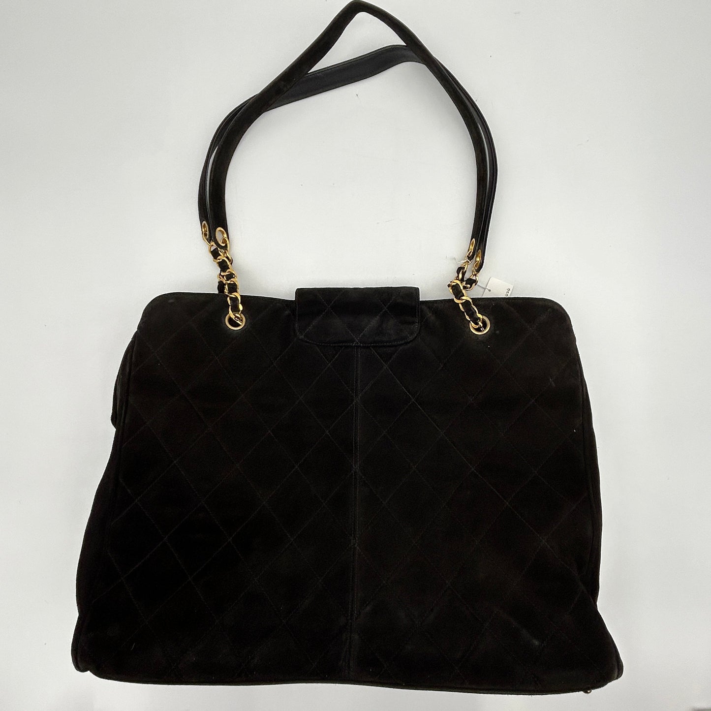 Preloved Chanel Supermodel XL Suede YVEAE424