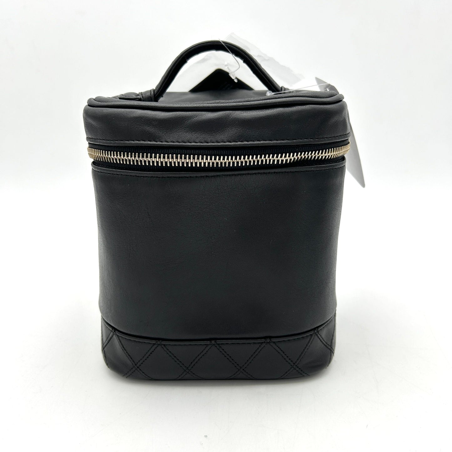 CHANEL Calfskin Cosmetic Vanity Bag Black ch7727ds