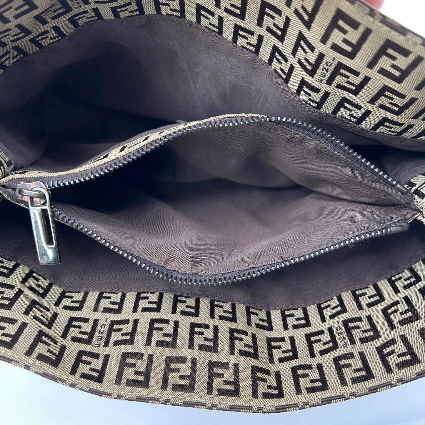 Preloved Fendi Zucca Square Tote YVEAF015