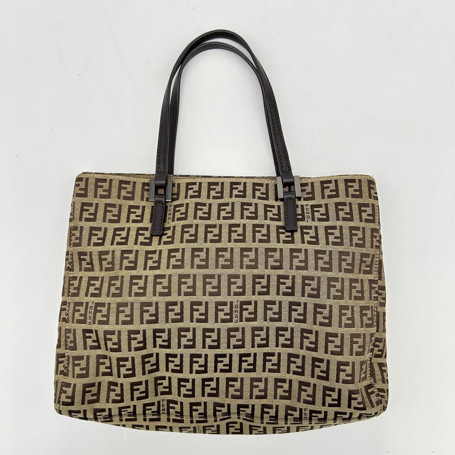 Preloved Fendi Zucca Square Tote YVEAF015