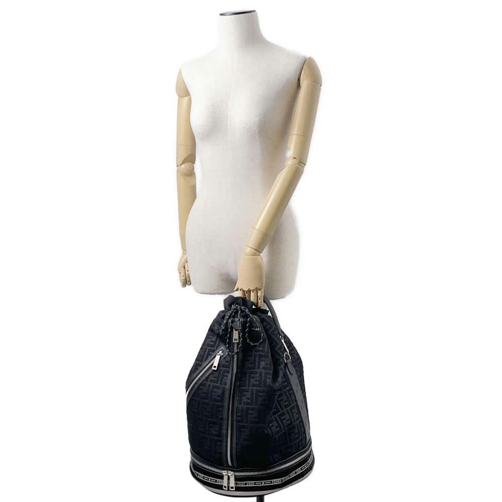 FENDI 2wayShoulder Bag Black 7VA451 Nylon