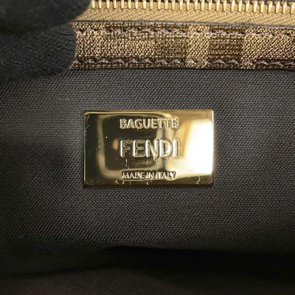 FENDI Antonio Lopez Zucca Bucket 2WAY Bag Brown/Multicolor 8BR600 PVC Coated Canvas Leather Size Medium