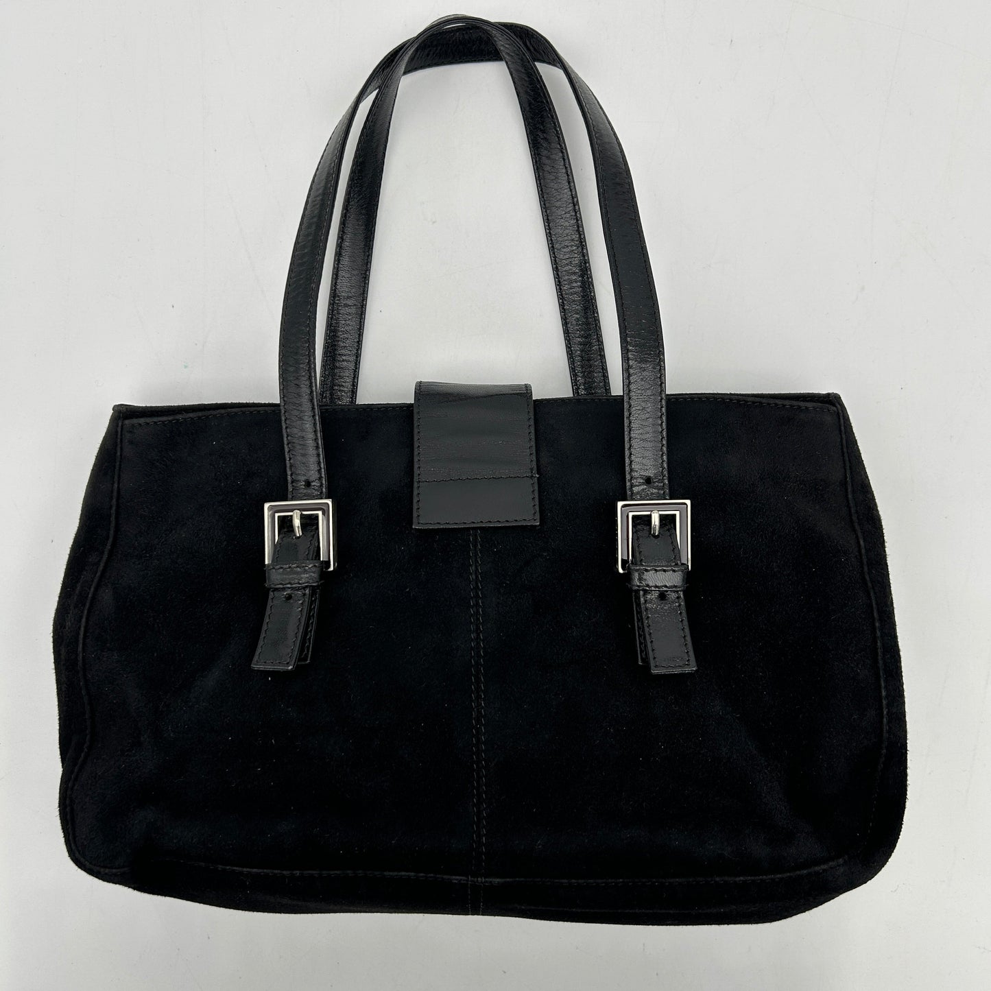 Preloved Fendi Baguette Suede Tote YVEAE485