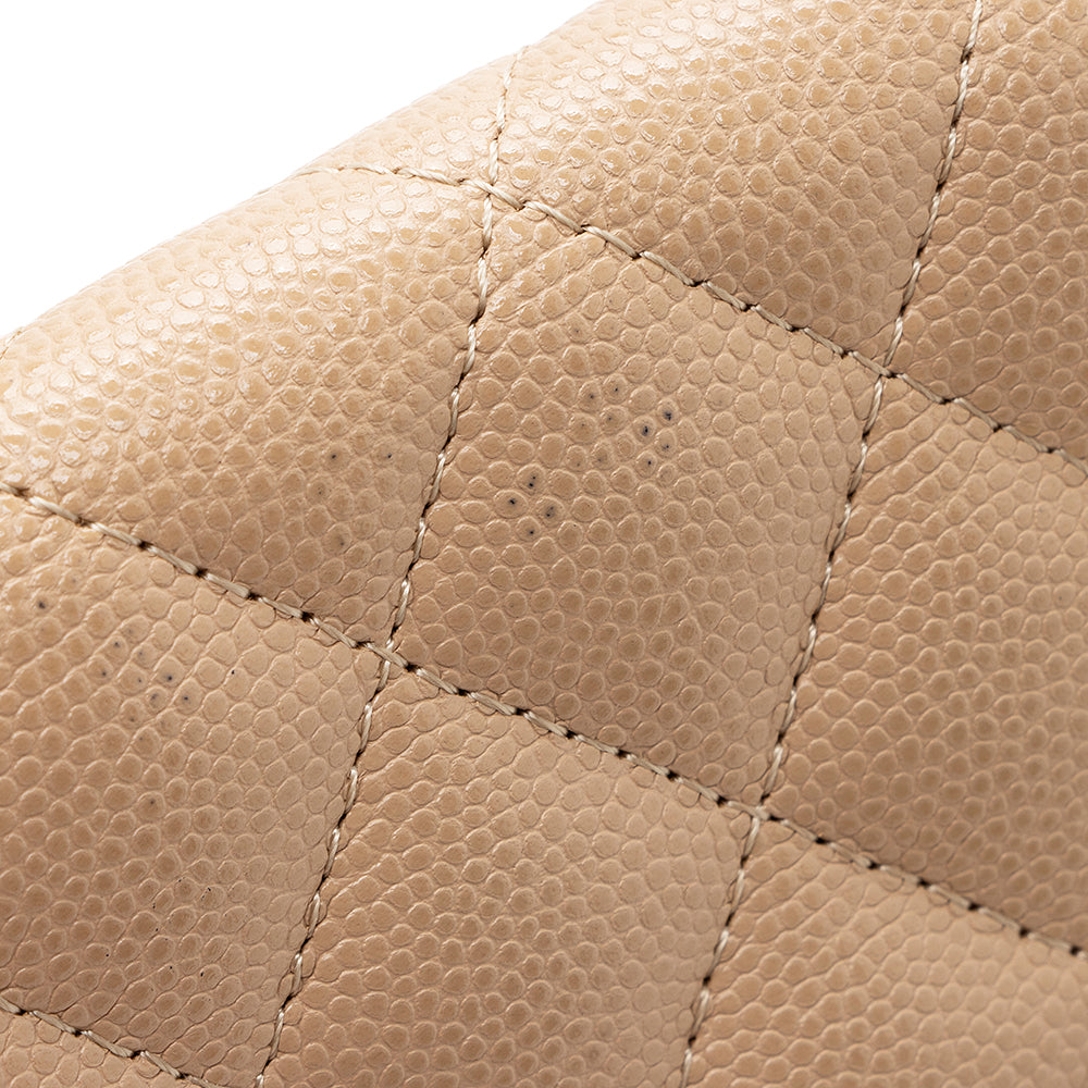 Chanel Caviar Leather Classic Card Holder (SHF-18684)