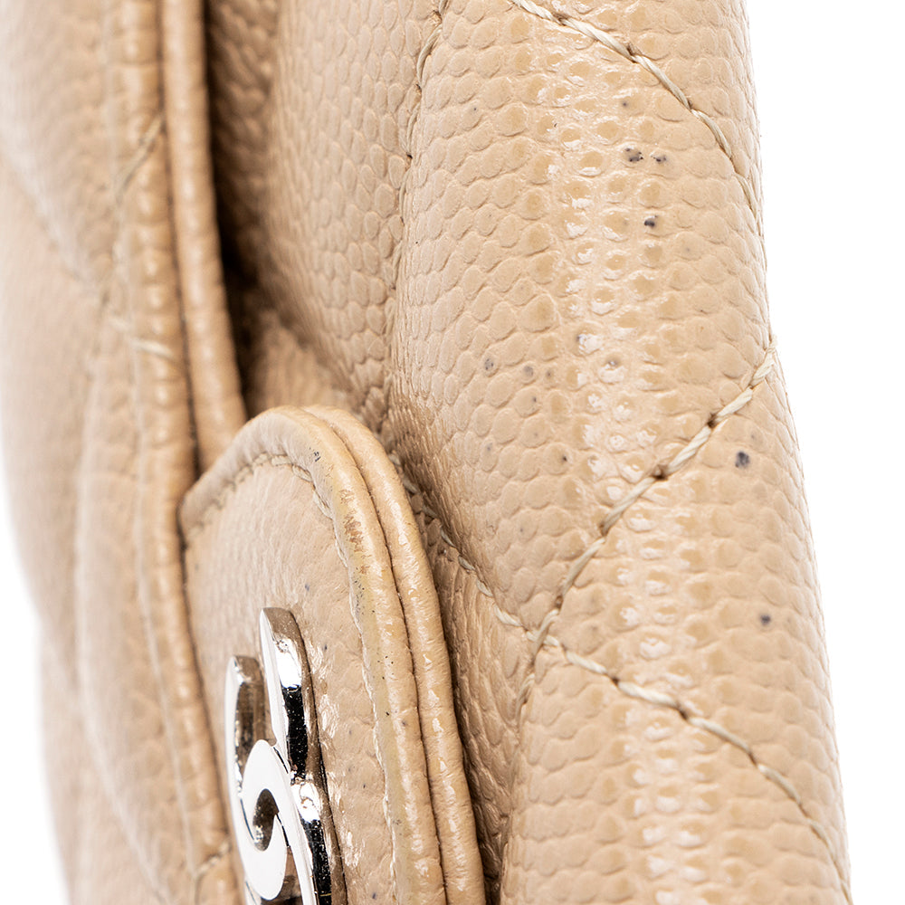 Chanel Caviar Leather Classic Card Holder (SHF-18684)