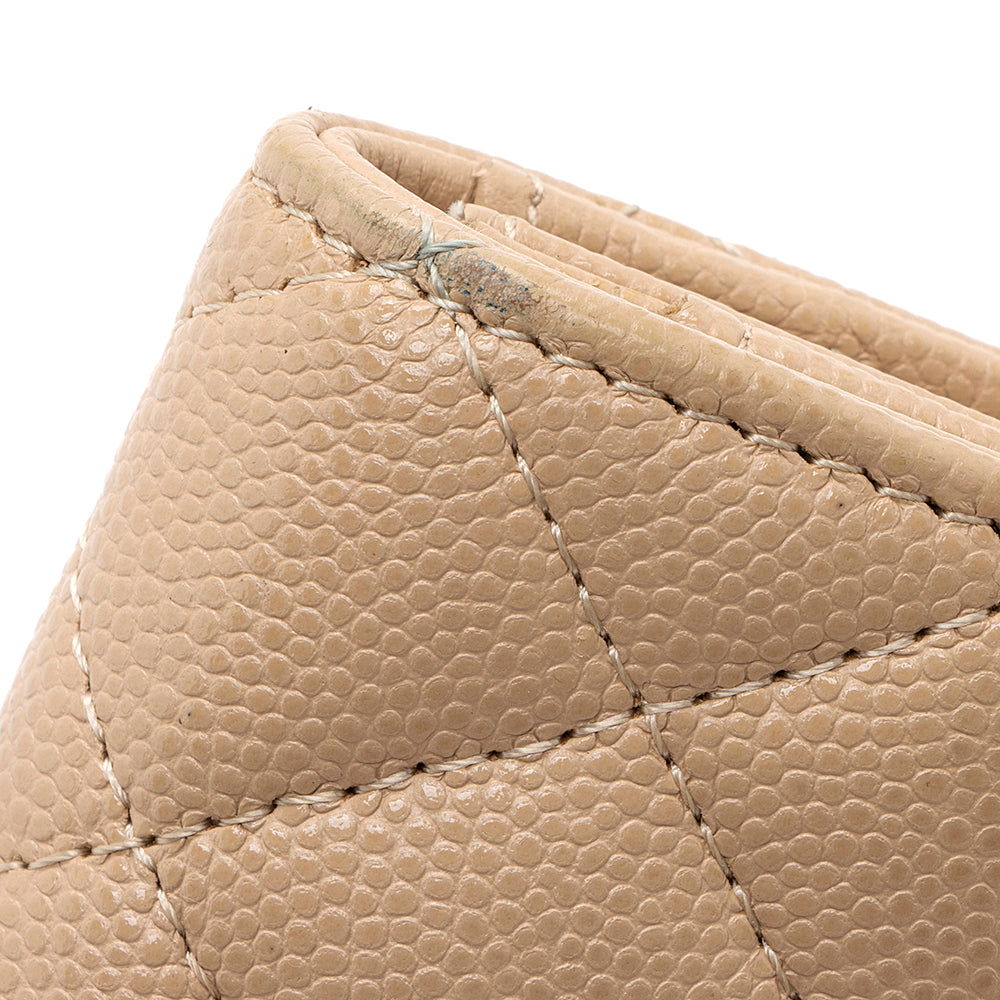 Chanel Caviar Leather Classic Card Holder (SHF-18684)