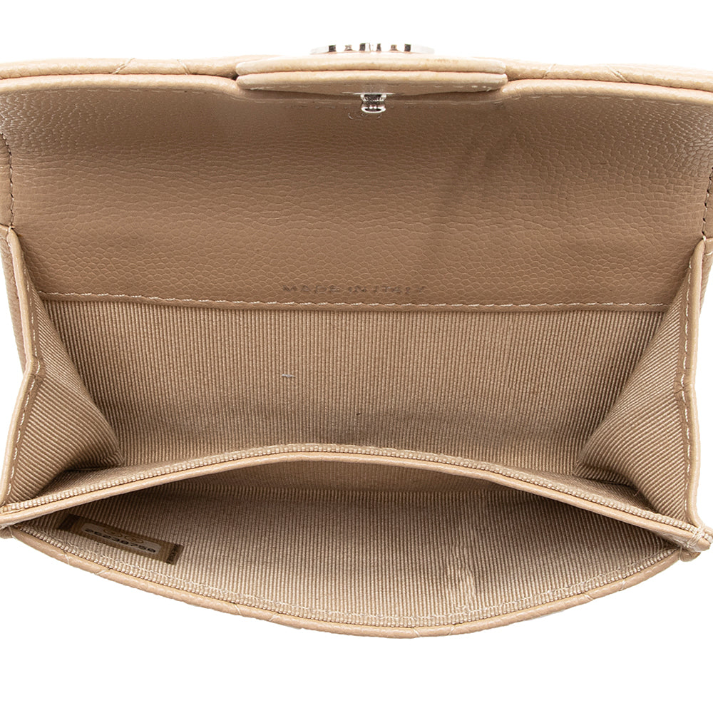 Chanel Caviar Leather Classic Card Holder (SHF-18684)