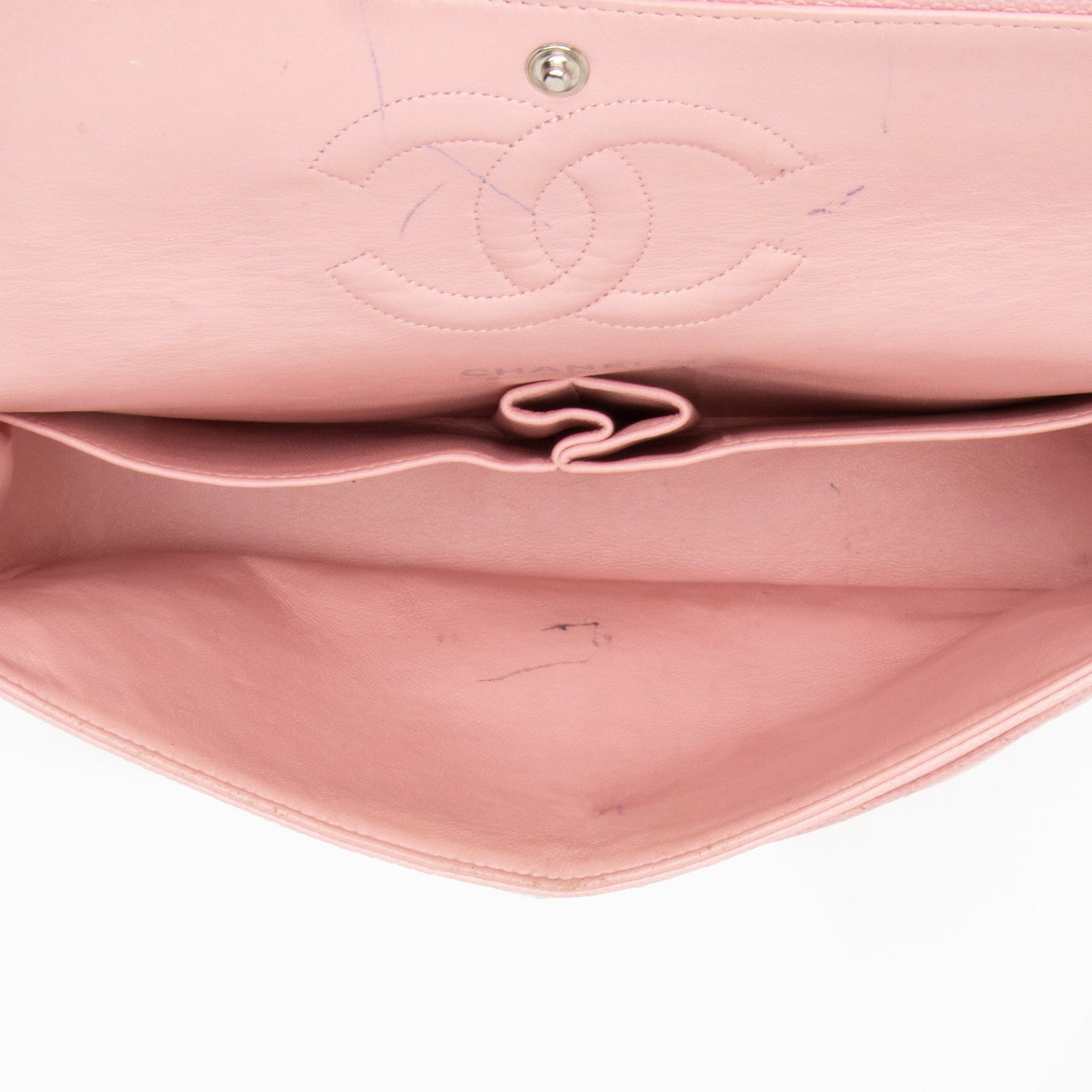 Chanel Caviar Leather Classic Medium Double Flap Bag (SHF-23513)