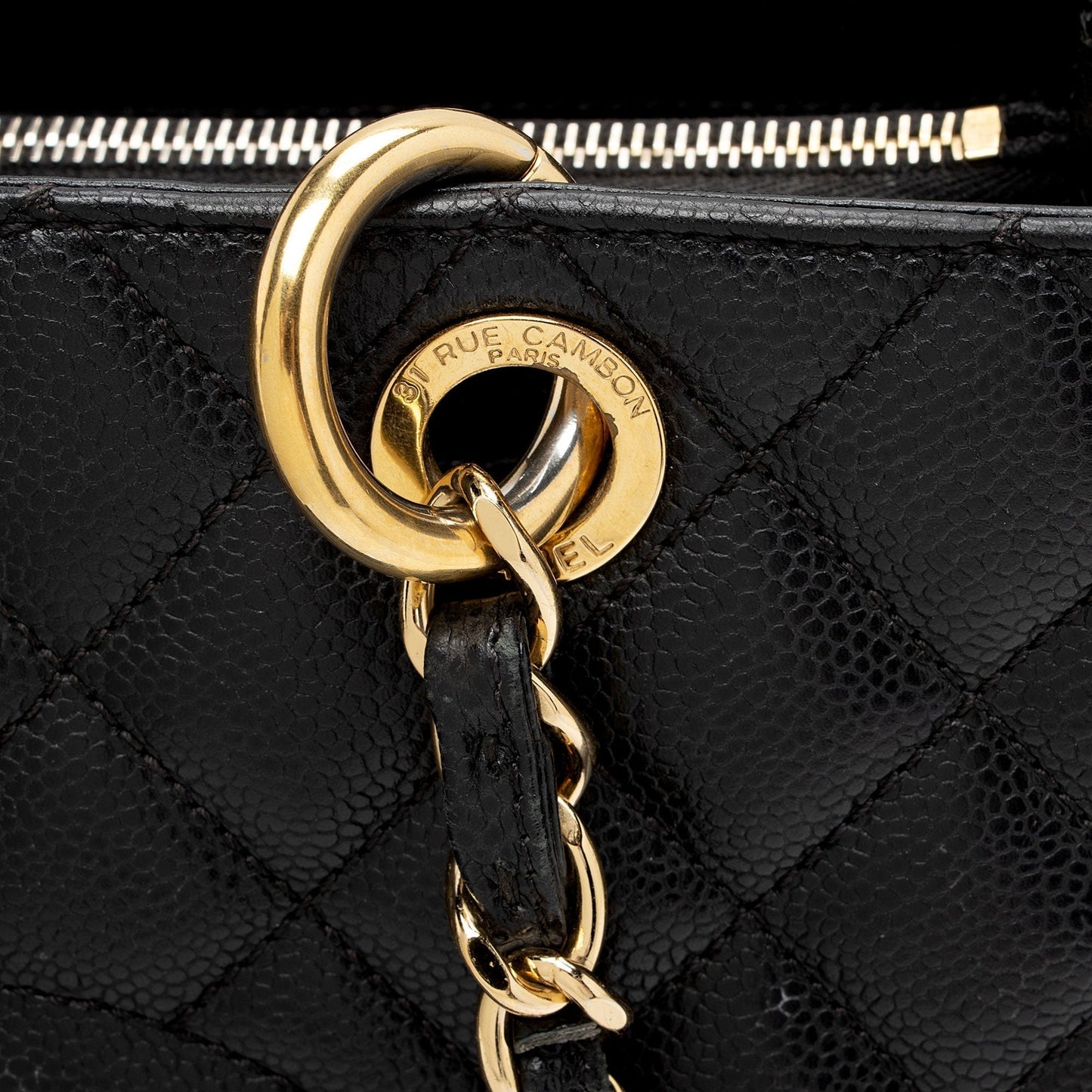 Chanel Caviar Leather Grand Shopping Tote (SHF-vlmDO8)