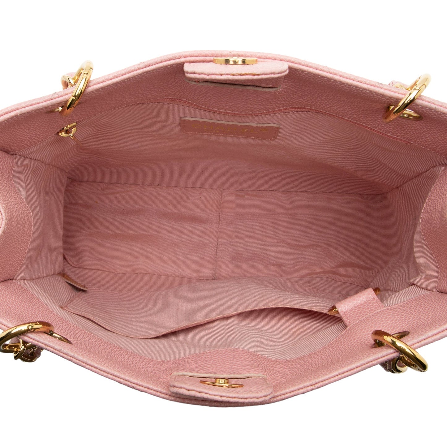 Chanel Caviar Leather Petite Shopping Tote (SHF-yT2Qvc)
