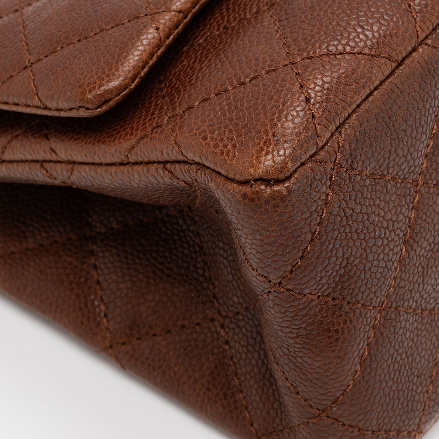 Chanel Caviar Leather Reissue 225 Double Flap Shoulder Bag (SHF-gheQo9)