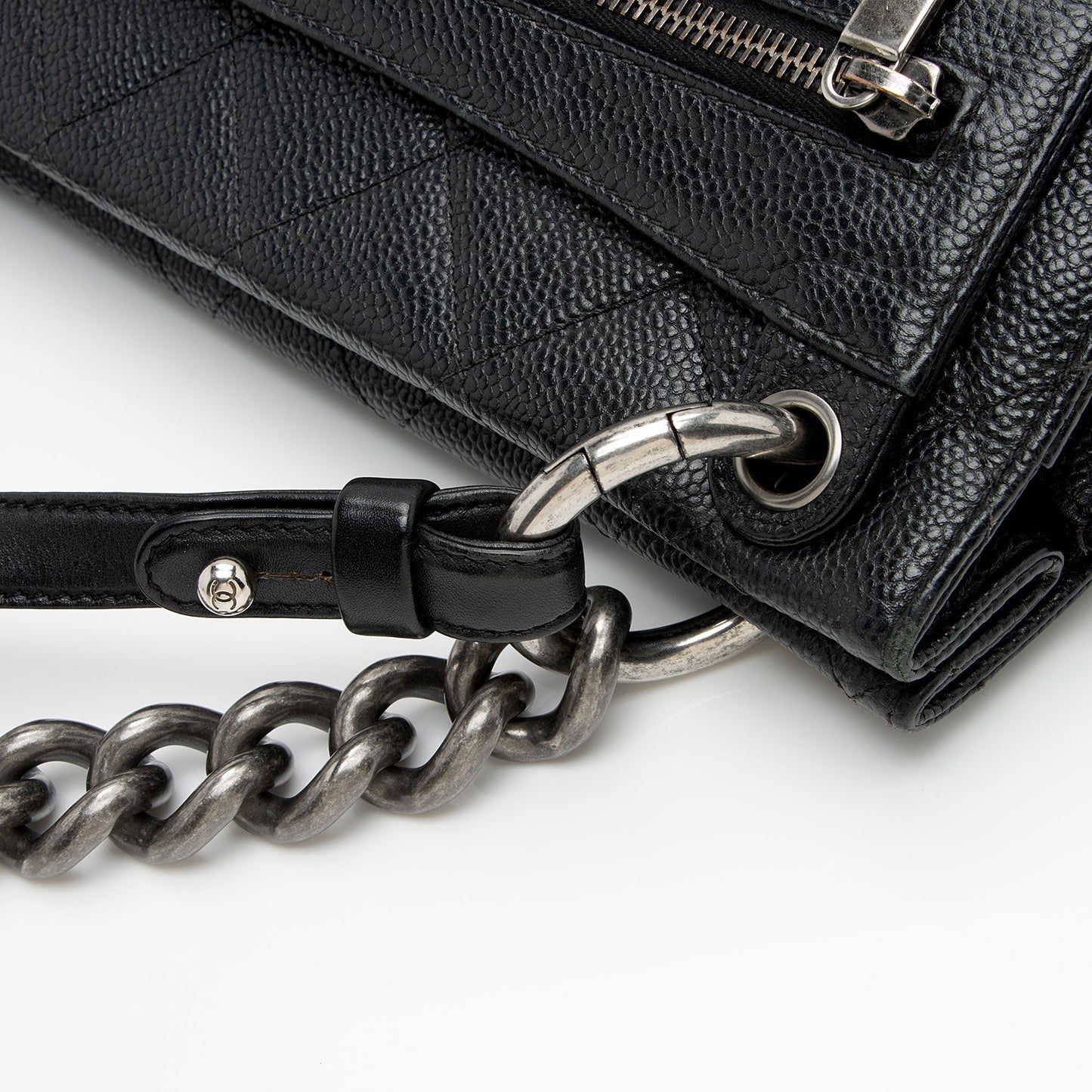 Chanel Caviar Leather Retro Class Medium Flap Bag (SHF-6qTNHe)