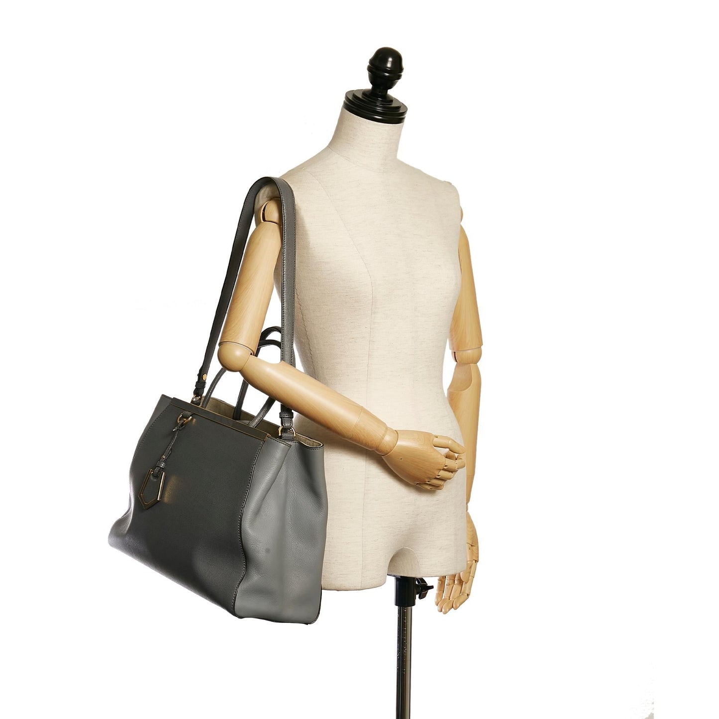 Fendi 2Jours Leather Satchel