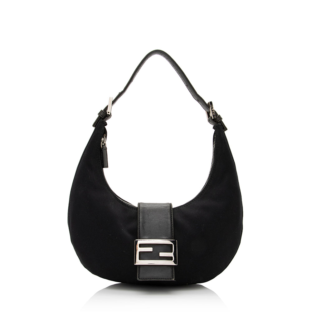 Fendi Neoprene Half Moon Shoulder Bag