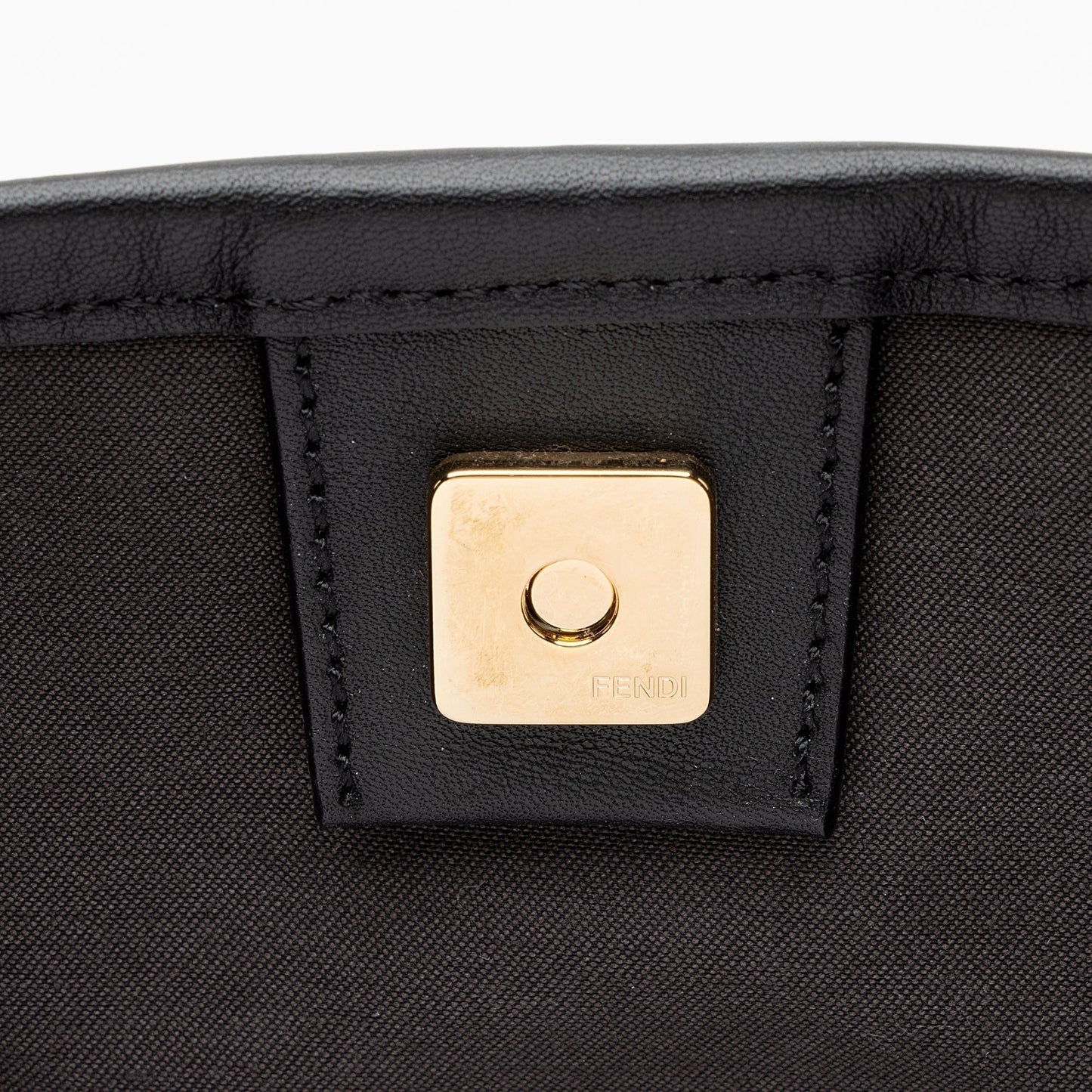 Fendi Zucchino Spalmati Chiusura Medium Tote