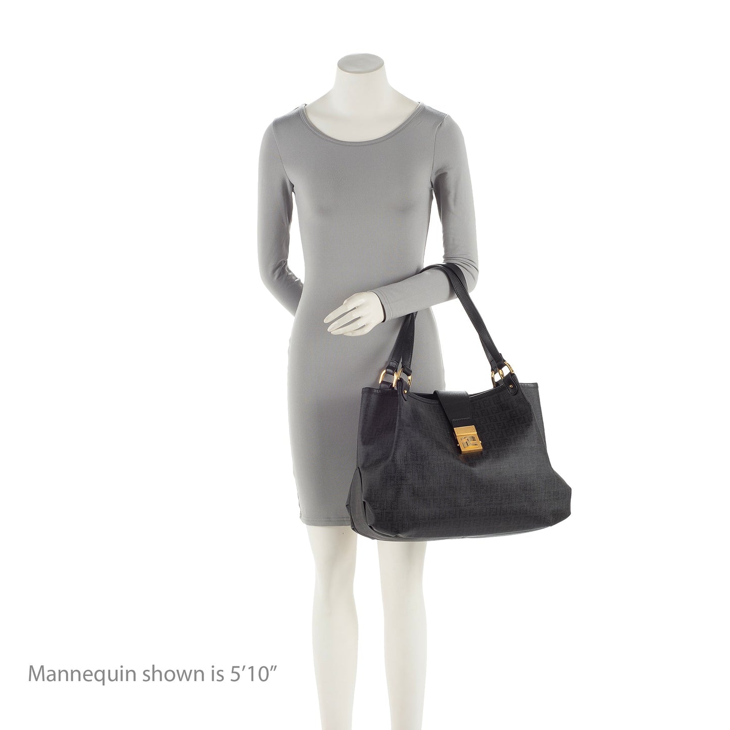 Fendi Zucchino Spalmati Chiusura Medium Tote