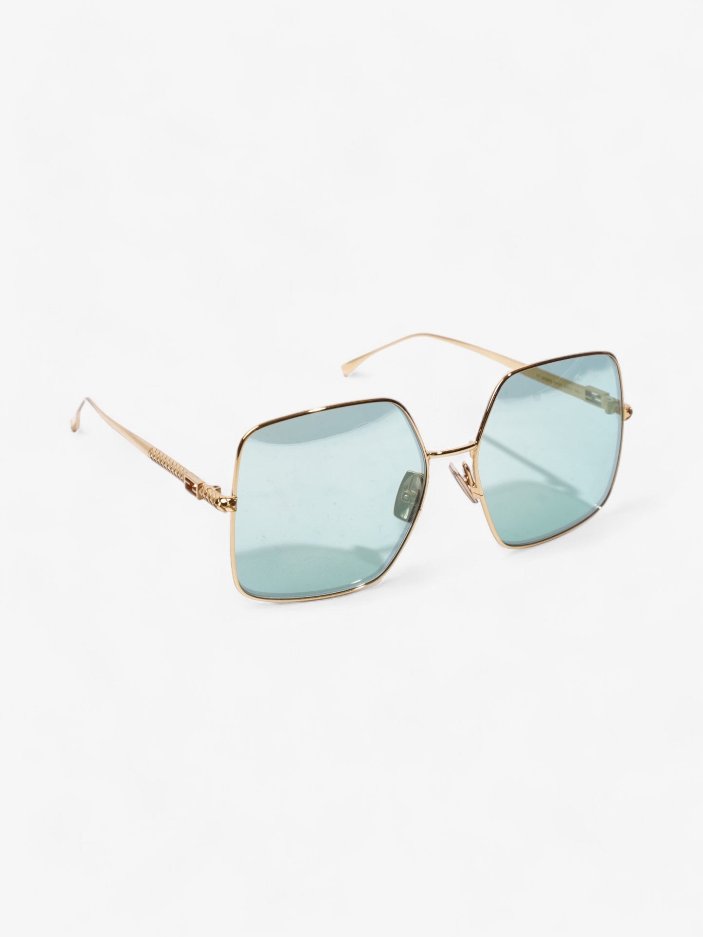 Fendi Aviator Sunglasses Gold Base Metal 145mm