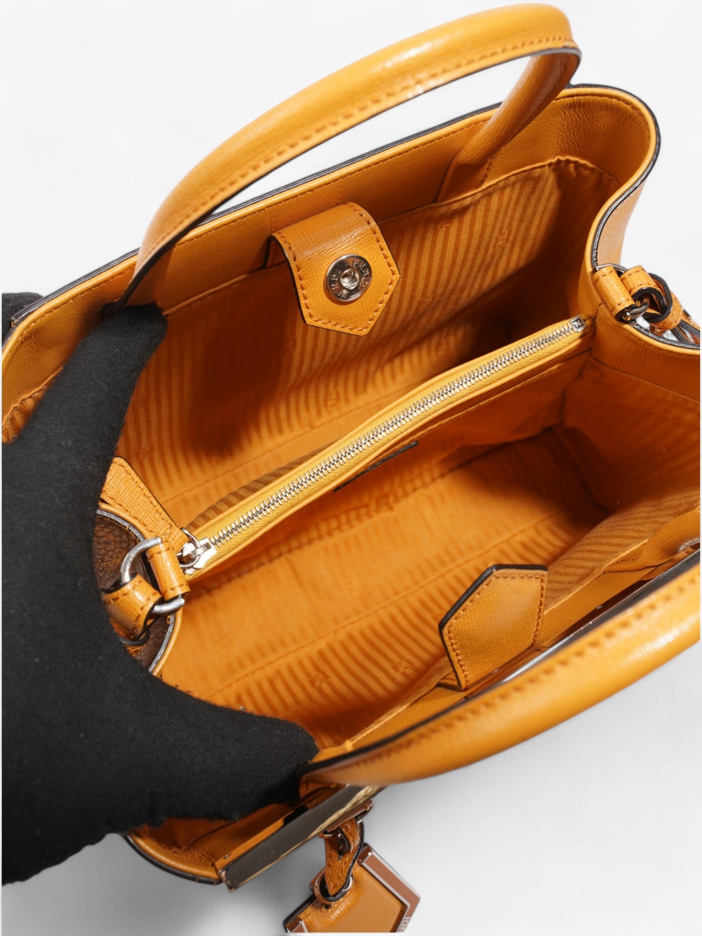 Fendi 2Jours Orange Leather