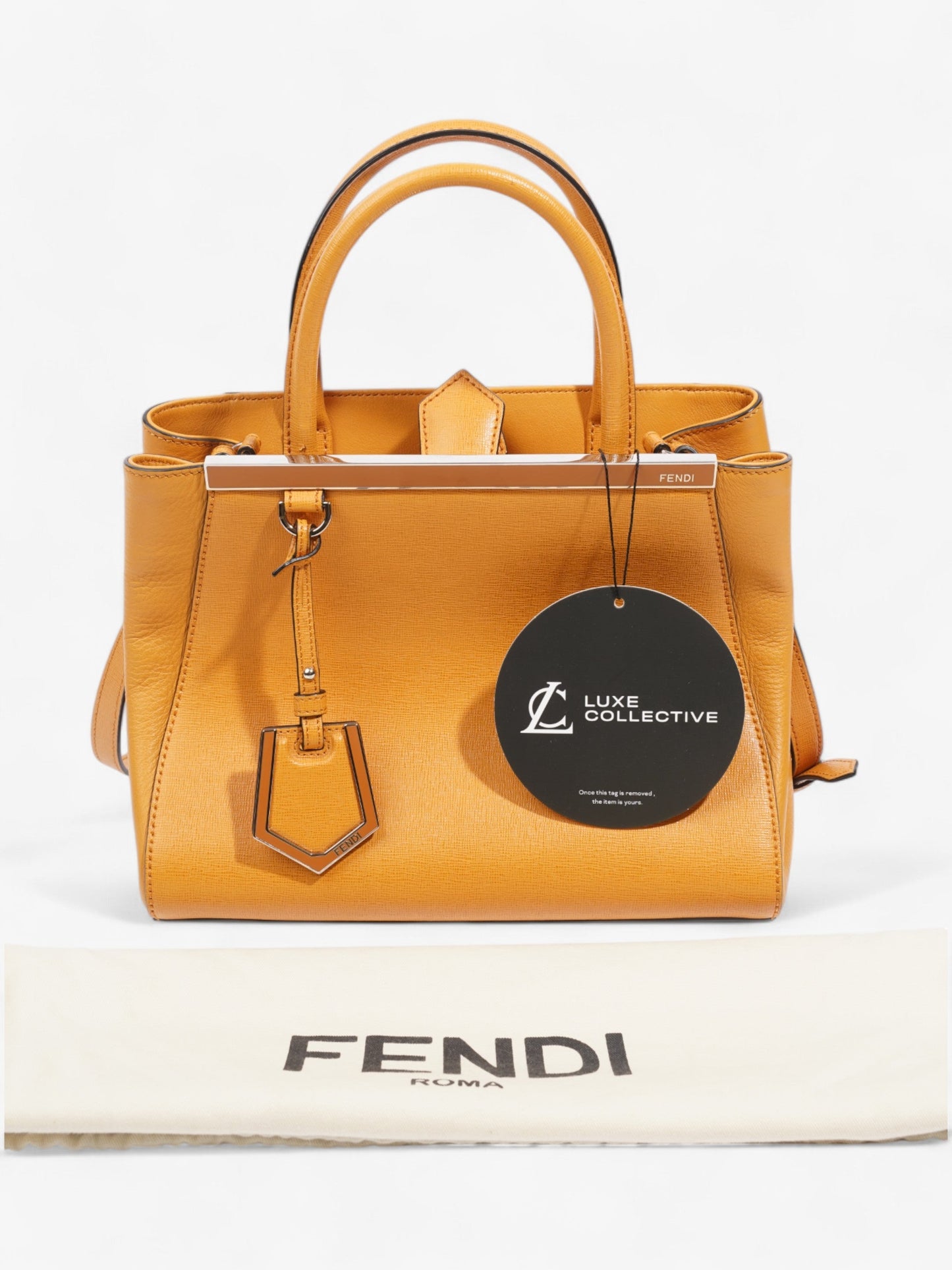 Fendi 2Jours Orange Leather