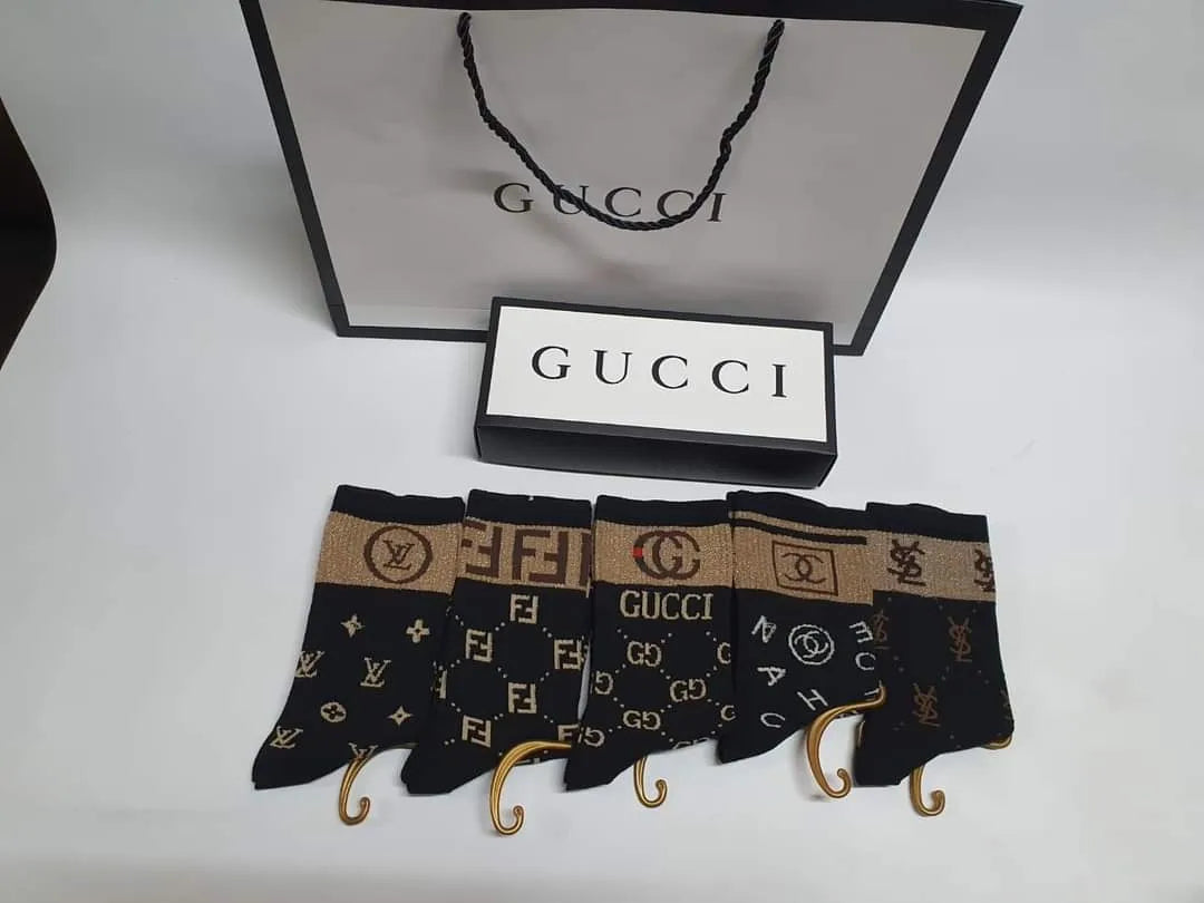 Lv , Fendi , Gucci , Chanel, Ysl Socks