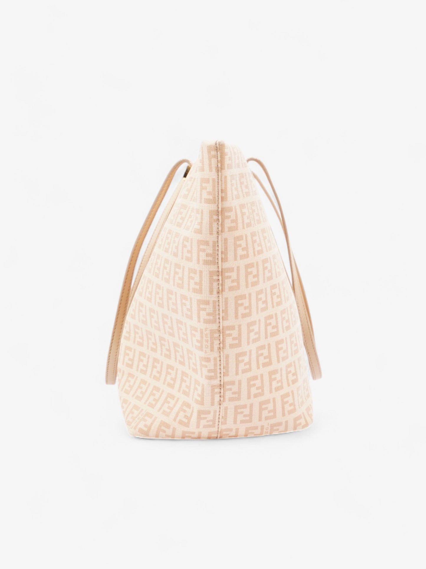 Fendi Zucchino Tote Peach Canvas