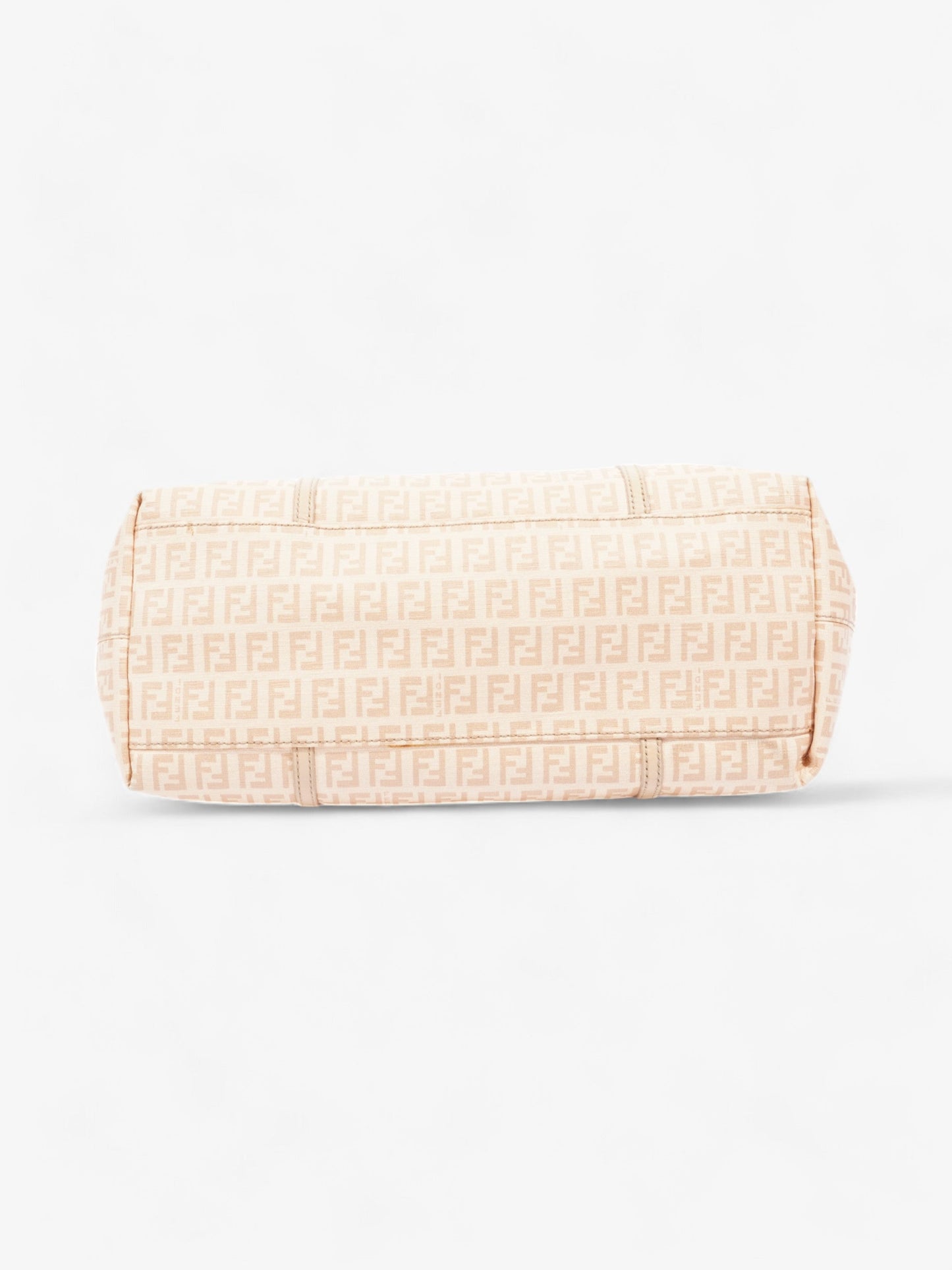 Fendi Zucchino Tote Peach Canvas