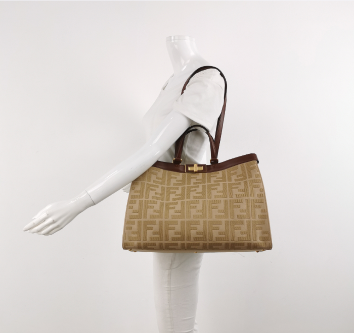 Preloved Fendi X-Tote Large Bag 41cm beige 250224781077745