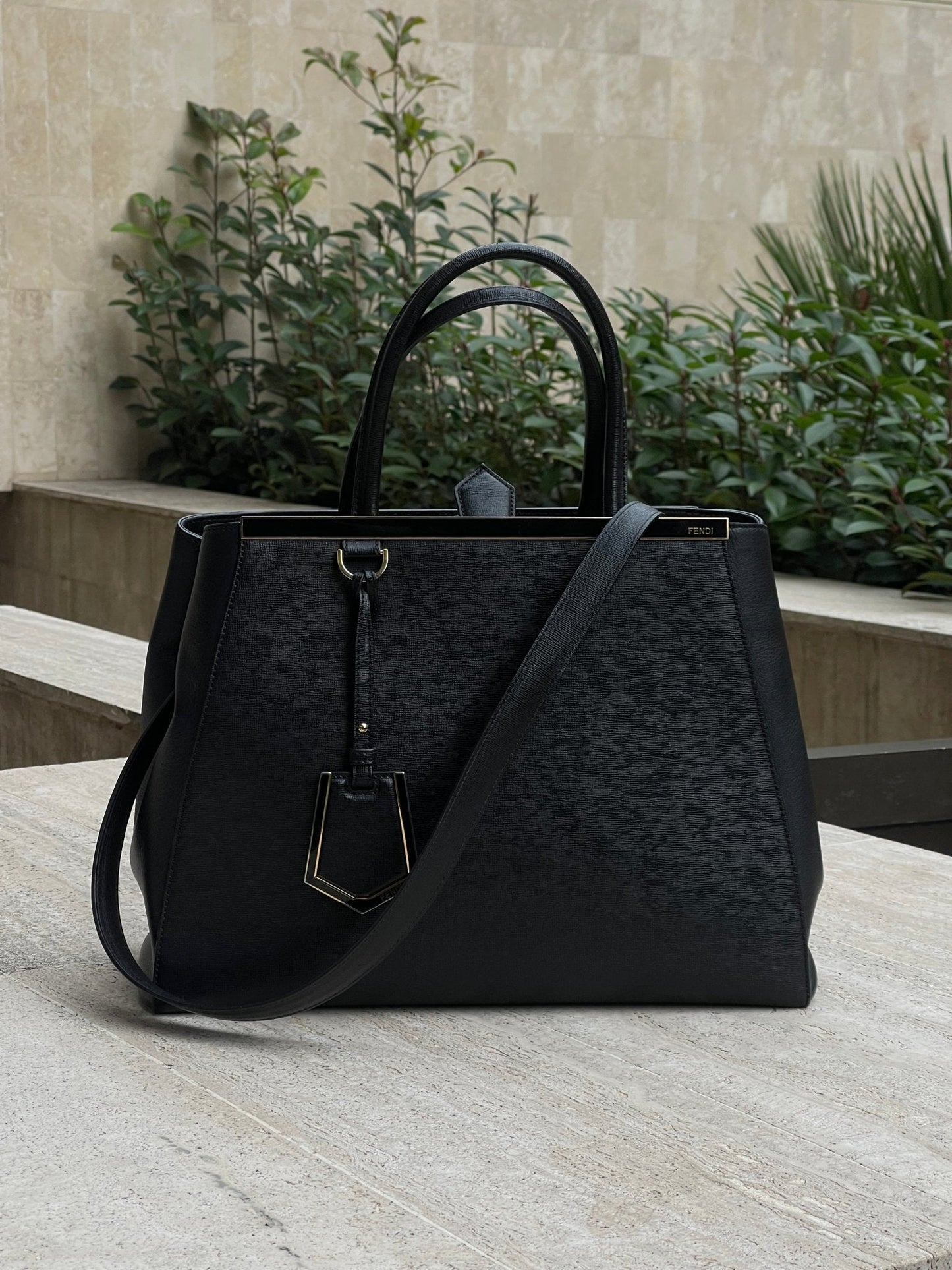 FENDI - sac 2jours noir