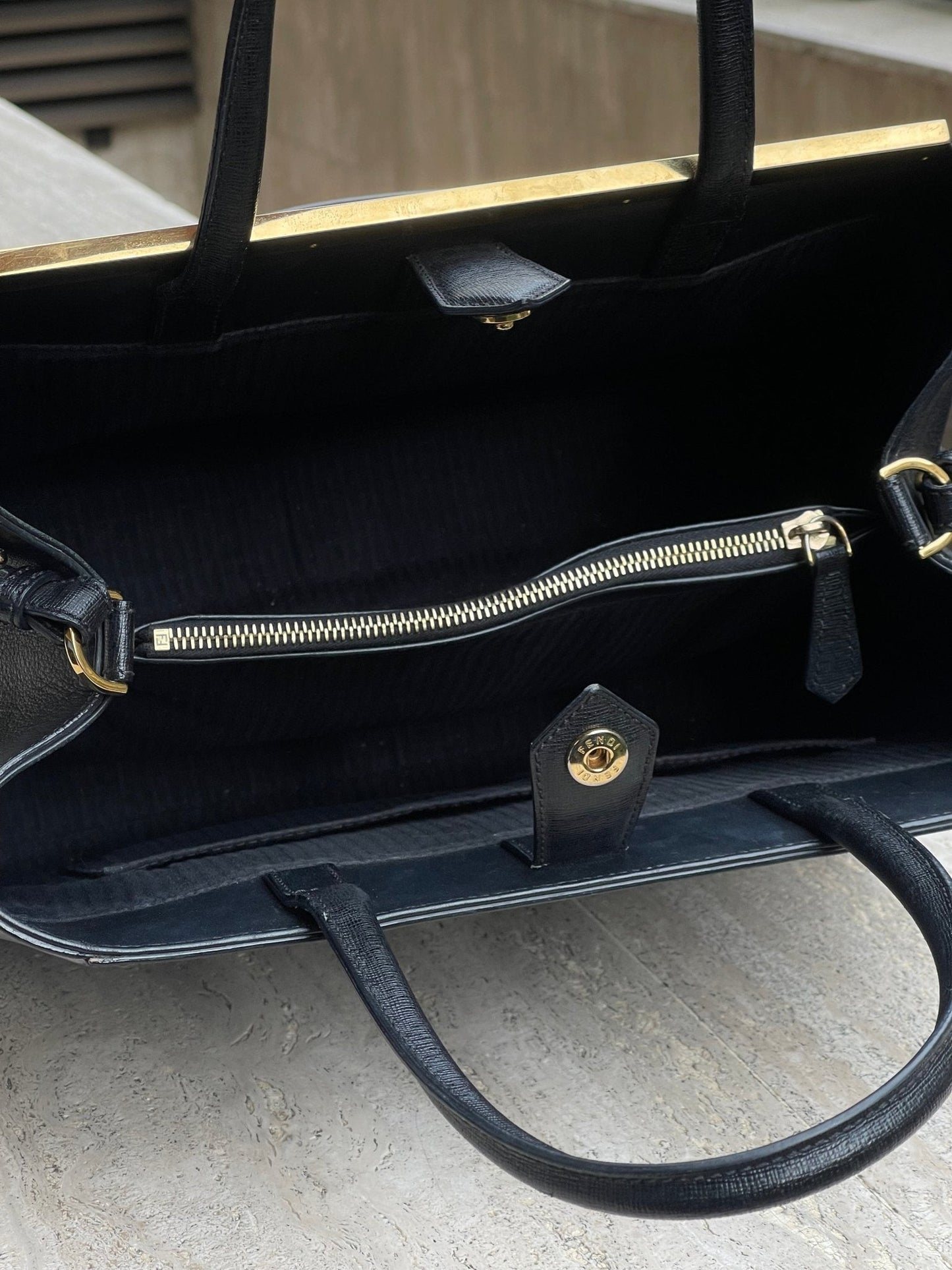 FENDI - sac 2jours noir