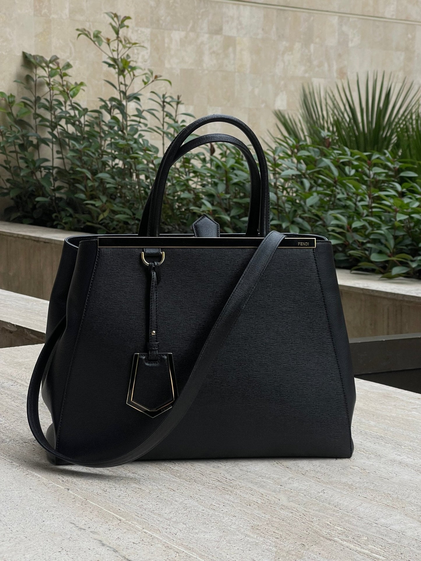 FENDI - sac 2jours noir