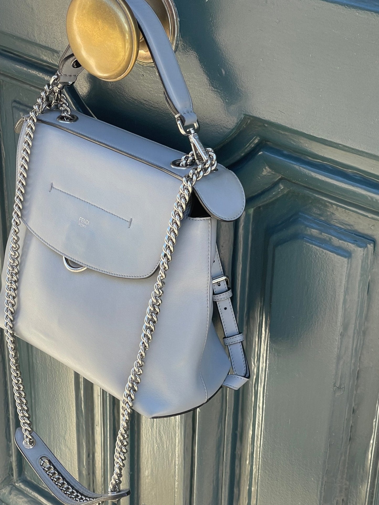 Fendi - Sac à dos Back to School gris