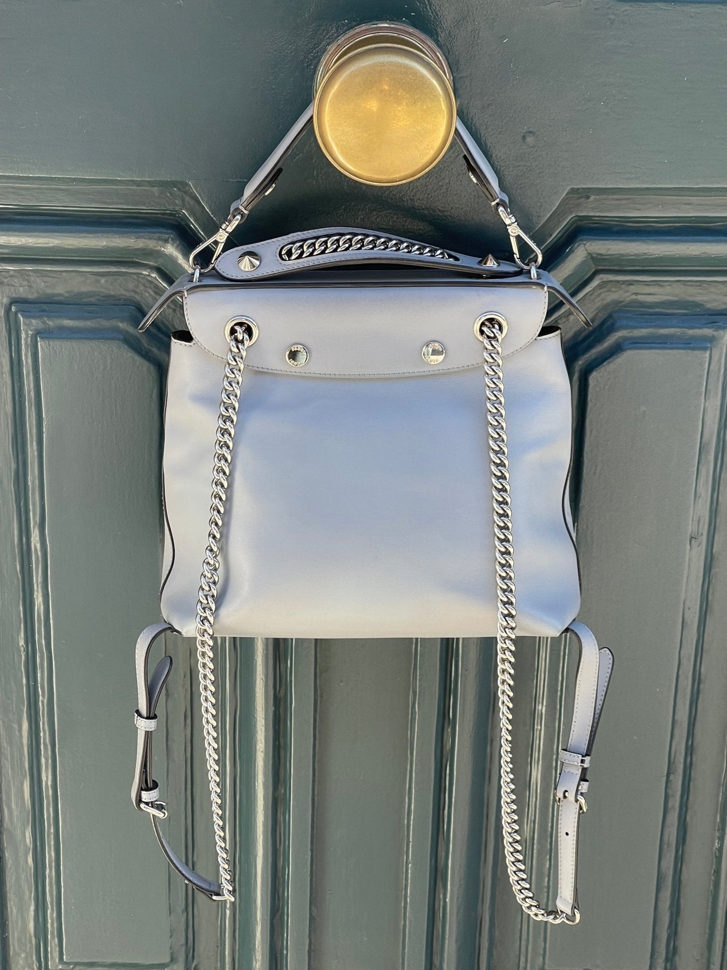 Fendi - Sac à dos Back to School gris