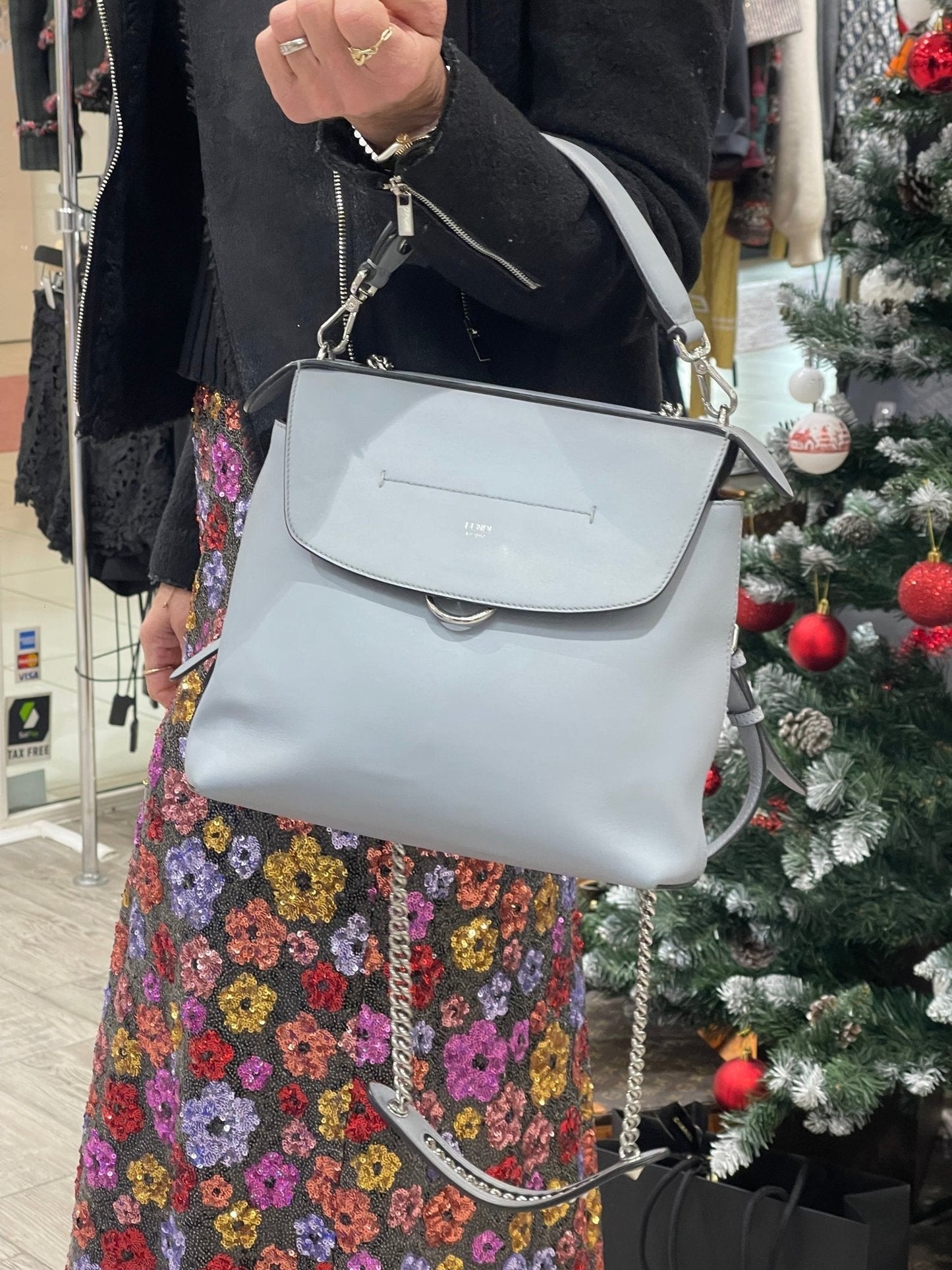 Fendi - Sac à dos Back to School gris