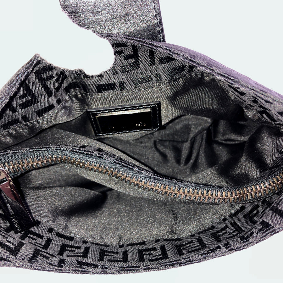 FENDI Zucchino Mini Shoulder Shoulder Bag