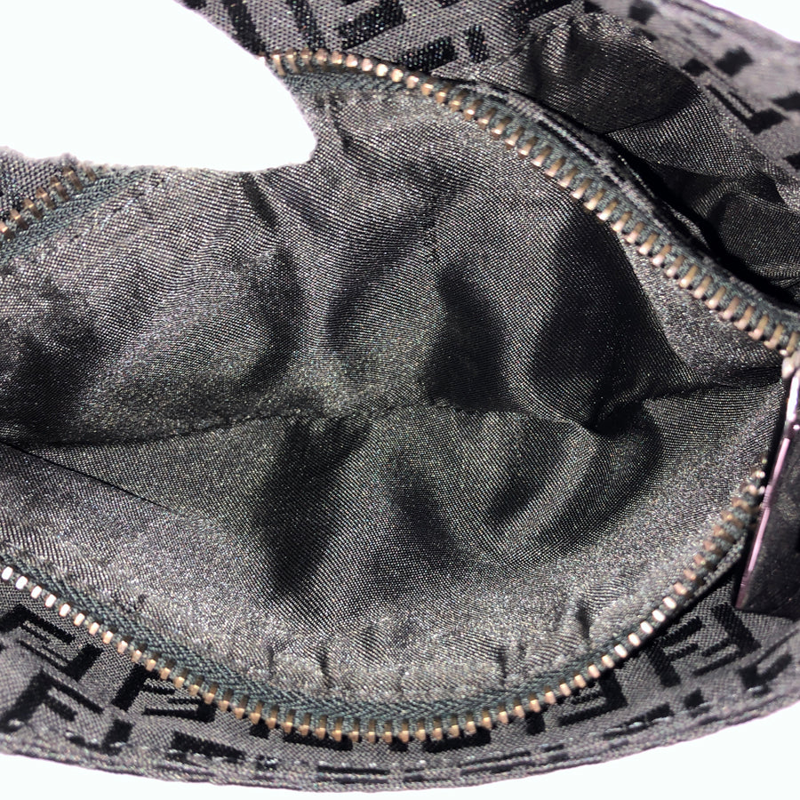 FENDI Zucchino Mini Shoulder Shoulder Bag