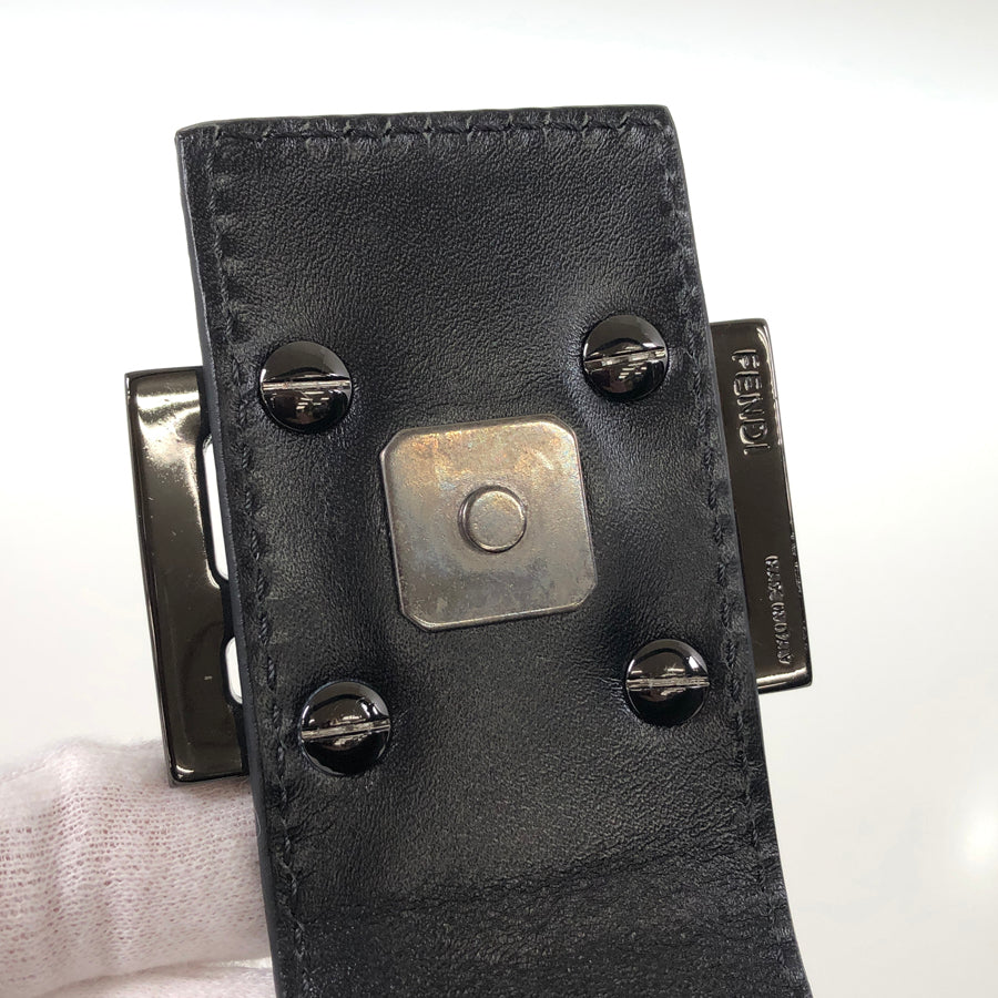 FENDI Zucchino Mini Shoulder Shoulder Bag