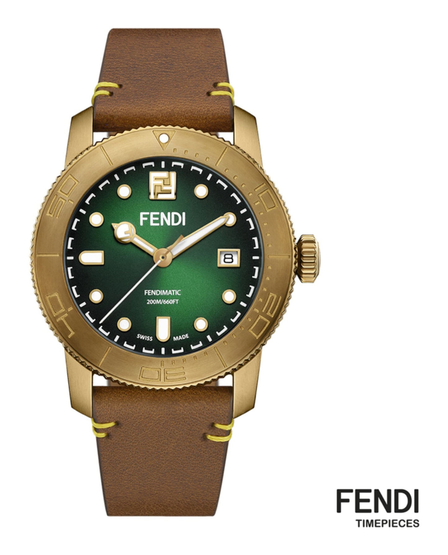 Fendi Aqua Automatic Diver Watch Mens F131020201