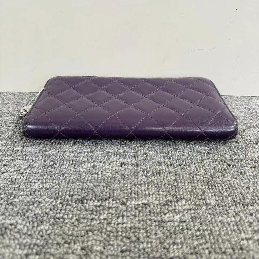 Chanel Cambon Purple Wallet