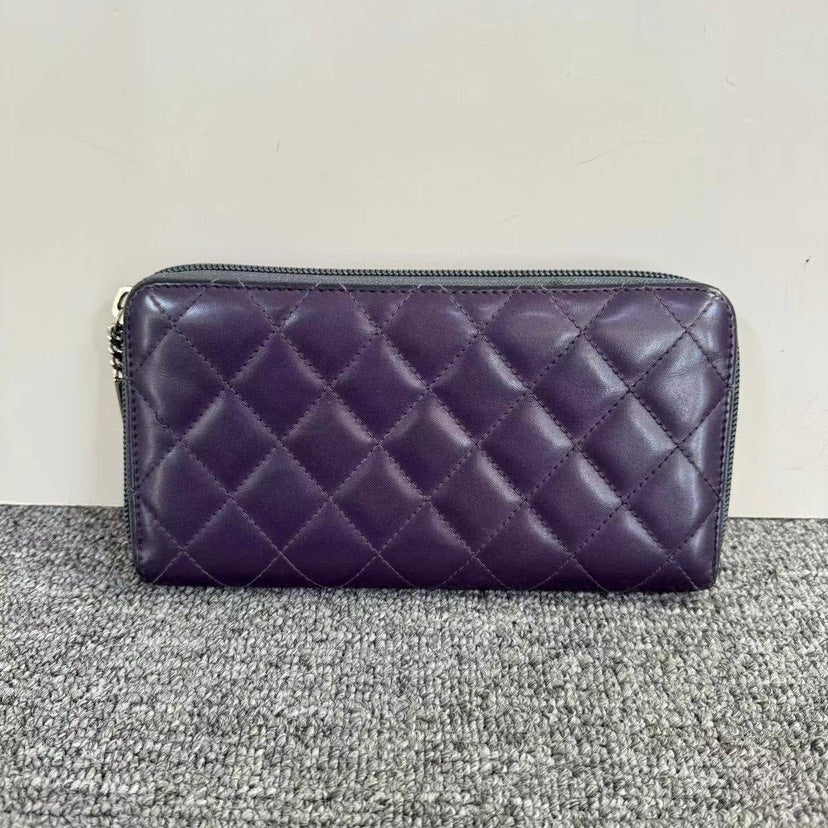 Chanel Cambon Purple Wallet