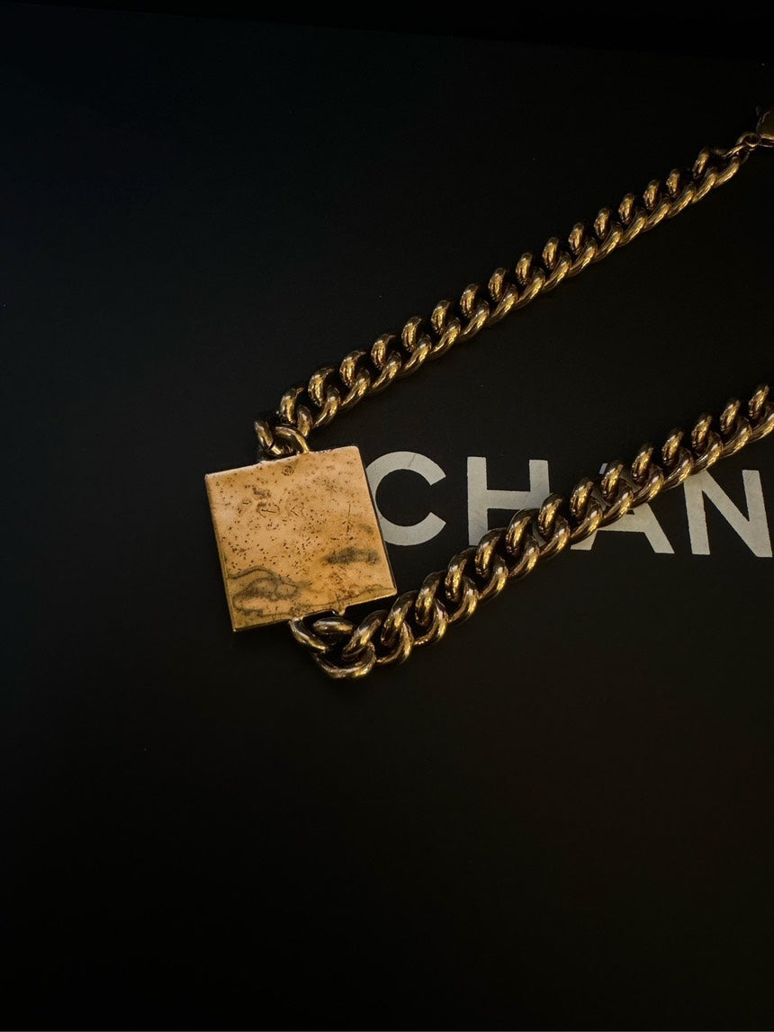 Chanel Cambon Enamel Black Necklace 21A FULL SET