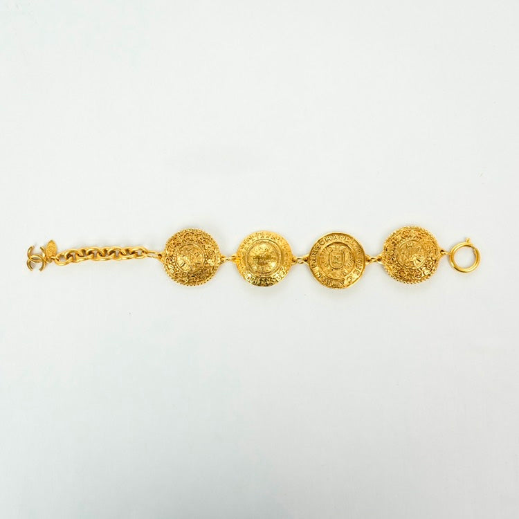 CHANEL Cambon Bracelet Gold Statement