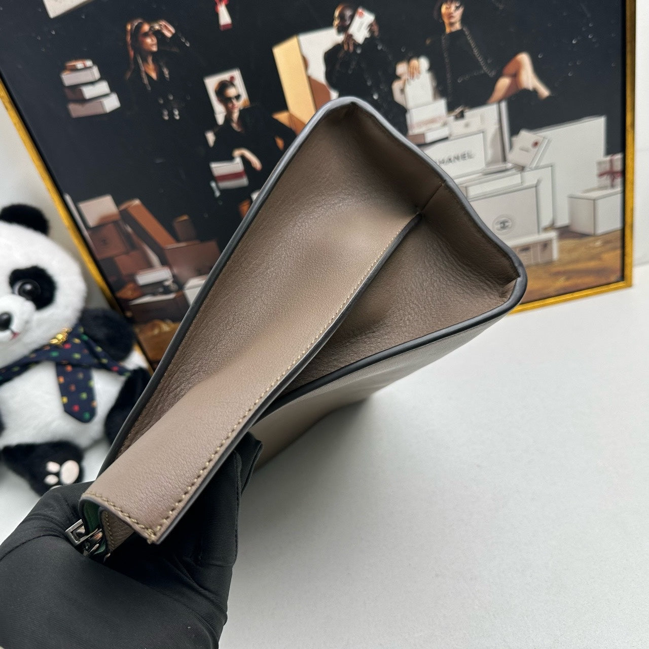 Fendi 2Jours Taupe Top Handle Bag - Pre-Loved
