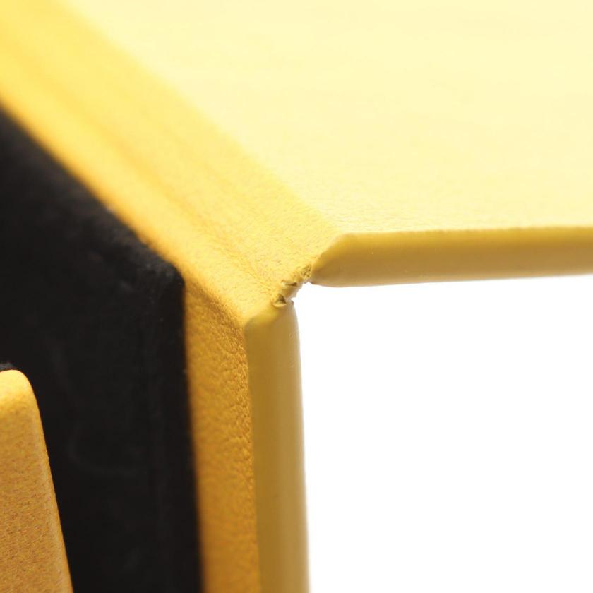 Pre-loved FENDI Box Shoulder Bag Leather Yellow - Excellent Condition