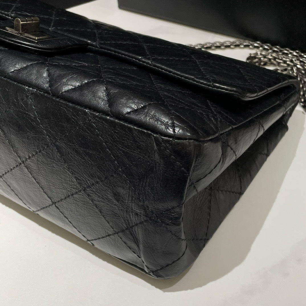 Chanel 2.55 Flap Bag Large Black Shoulder Bag