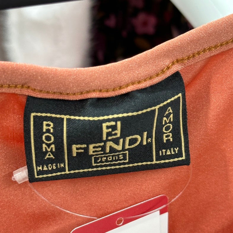 Pre-loved Fendi Tank Top Coral Vests