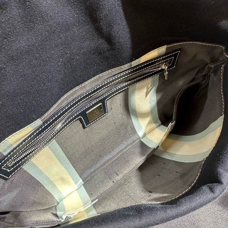 🔥 Price Drop Preloved Fendi Hobo Bag Black Suede Vintage Designer Handbag