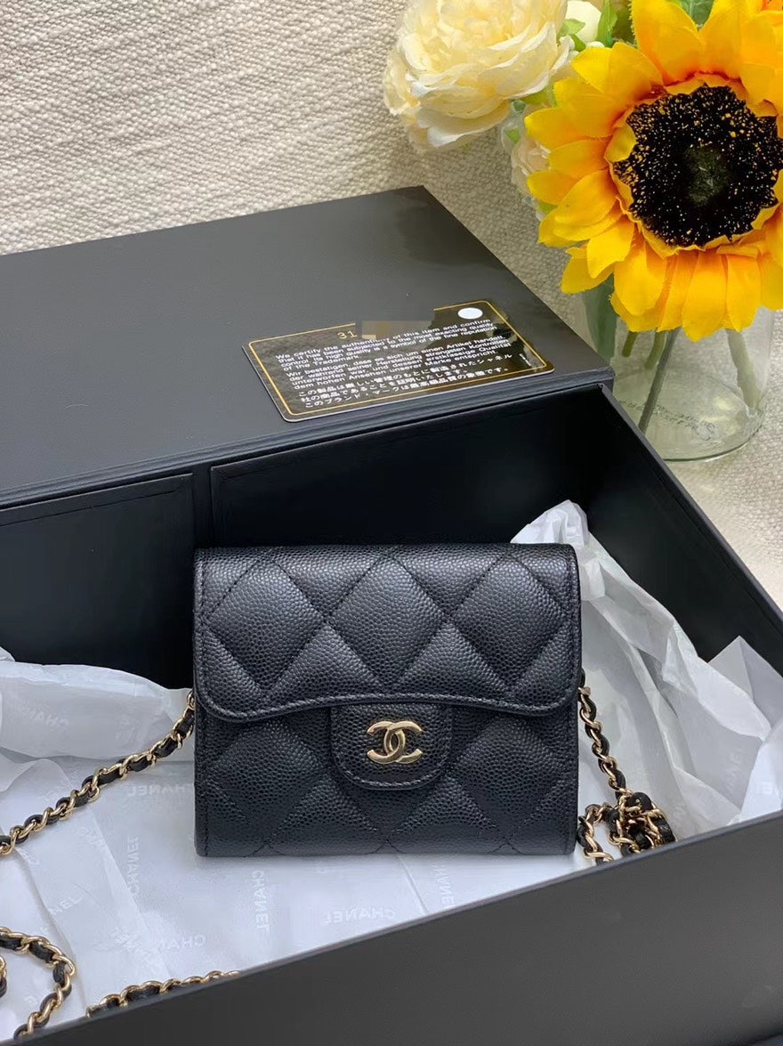 Preloved Chanel Mini Bag 8175 Black Quilted Lambskin Crossbody