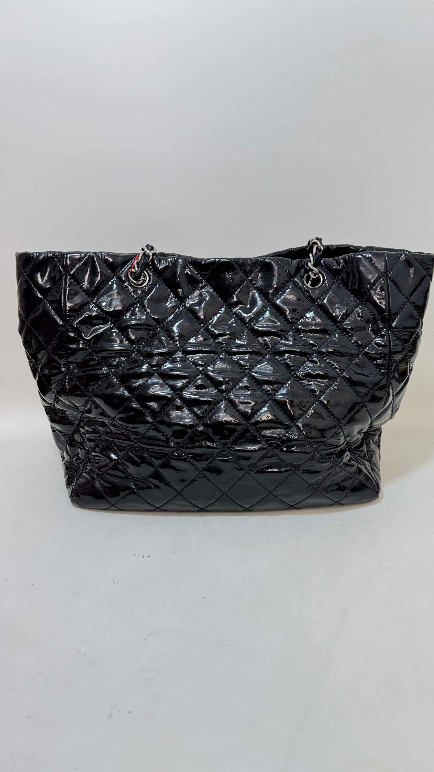 Preloved Chanel Quilted Black Tote Bag