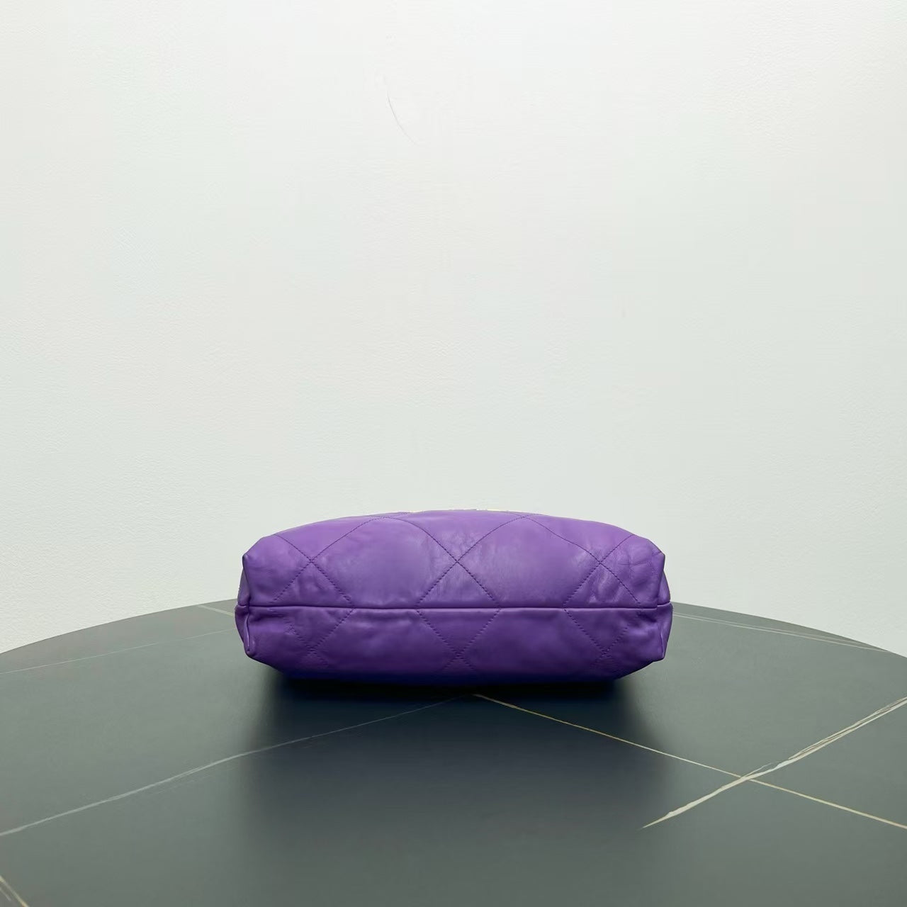 Chanel 22bag Purple Leather Shoulder Bag